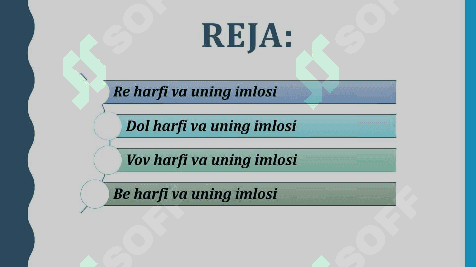 O`zbek tilining arab imlosidagi alifbo harflari 2