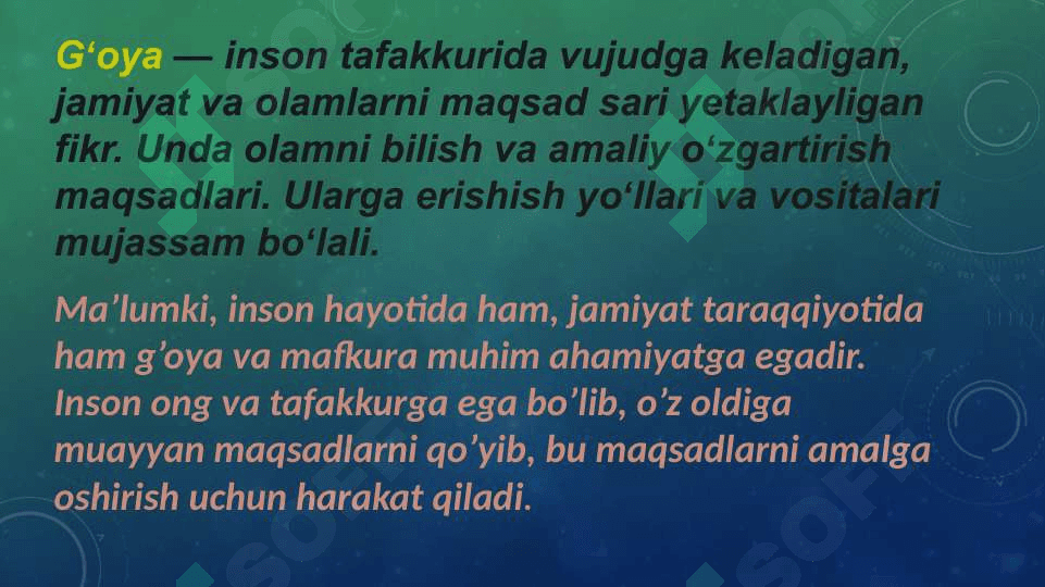 MILLIY G’OYANING SHAKLLANISH TARIXI, 4