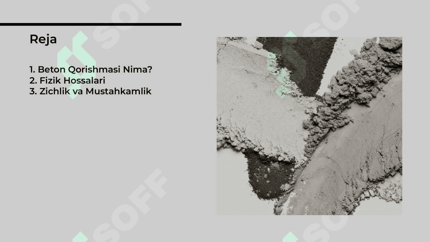 Qurilish materiallari fizik hossalari (Beton) 2