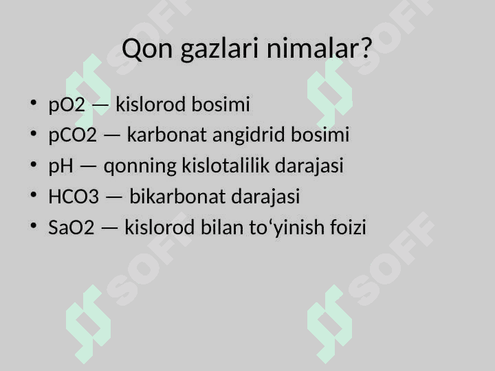 Qonda gazlarni aniqlash 3
