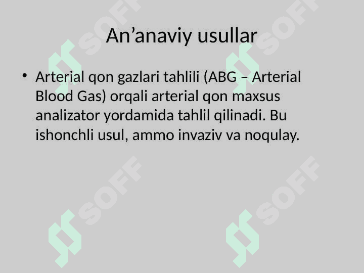 Qonda gazlarni aniqlash 4