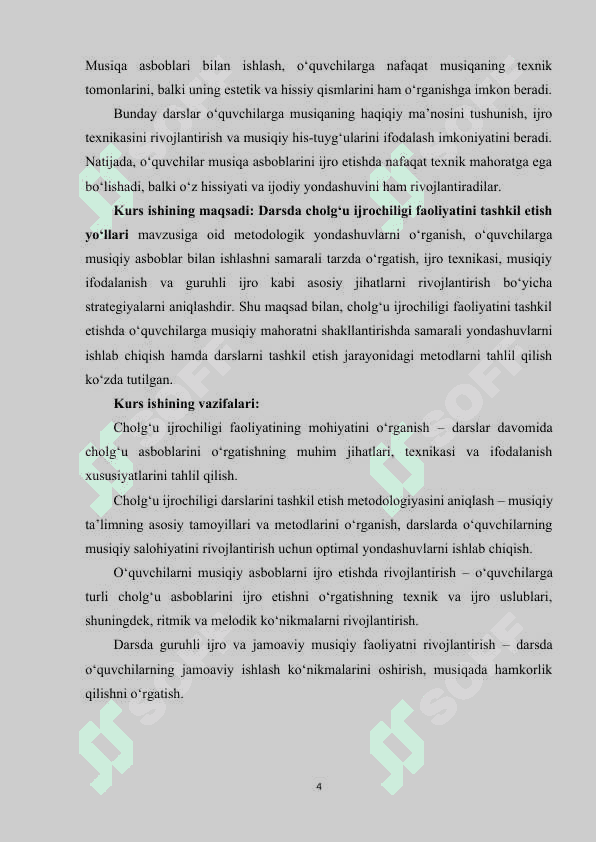 Darsda cholg‘u ijrochiligi faoliyatini tashkil etish yoʻllari. 4