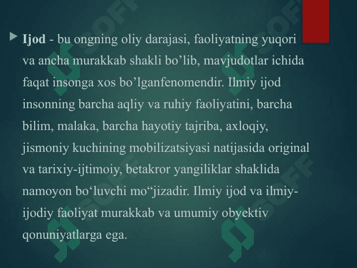 Ijod va ilmiy bilish 2