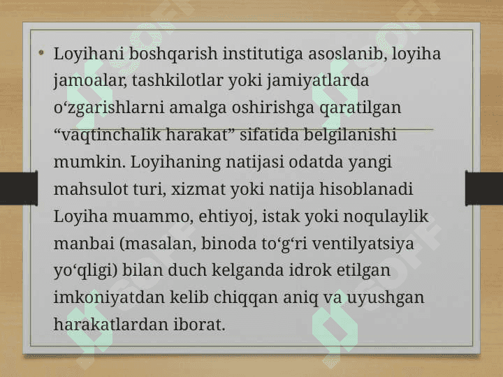 Loyiha sifatini boshqarish 4