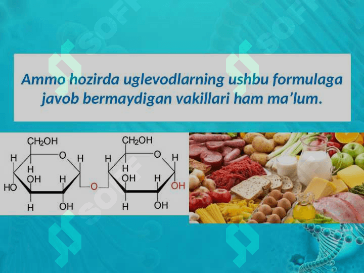 Uglevodlarning tuzilishi va ahamiyati 5