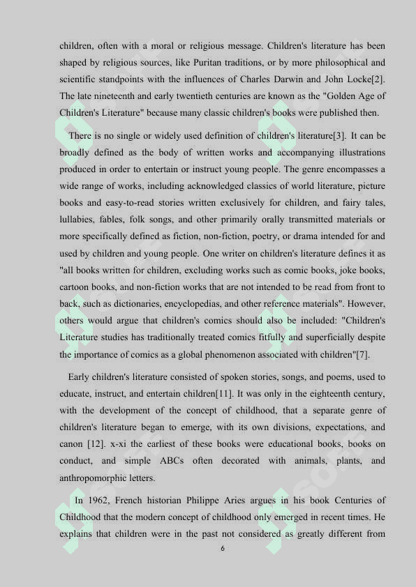 The main characteristics of English and American children's literature in the XIX century. 6