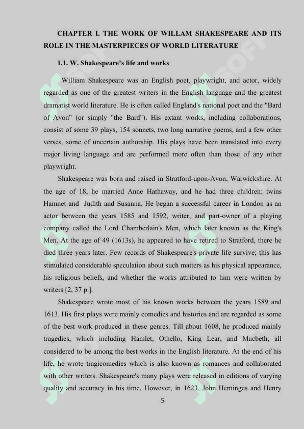 HAMLET” AS “TRAGEDY OF REVENGE 6