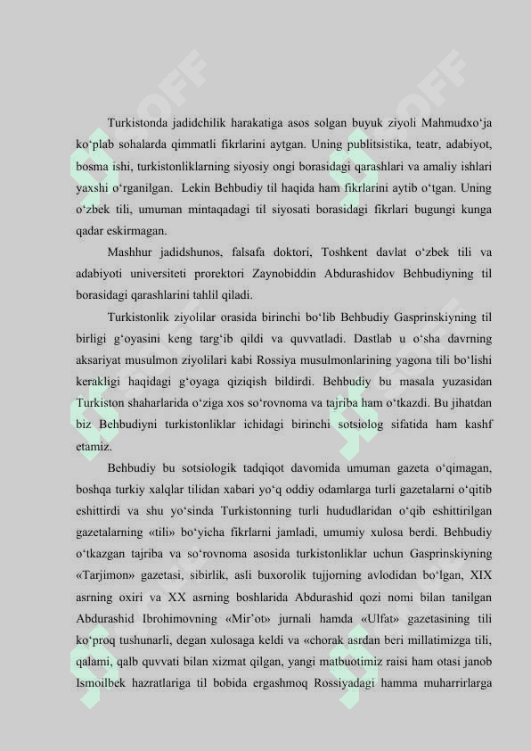 Behbudiyning tilshunoslik sohasiga oid faoliyati 3