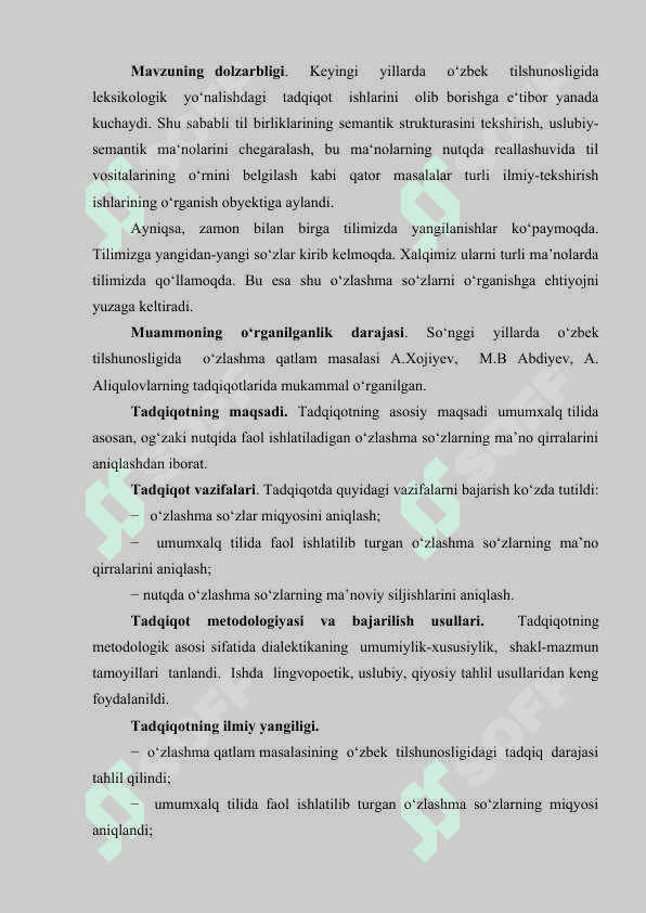 Nutqda o‘zlashma so‘zlarning ma’noviy siljishlari 3