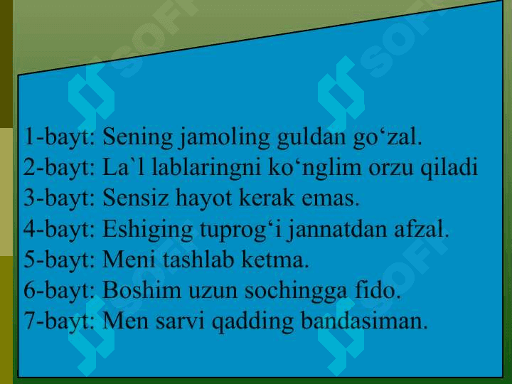 G‘AZAL  JANRI  TAHLILI 3