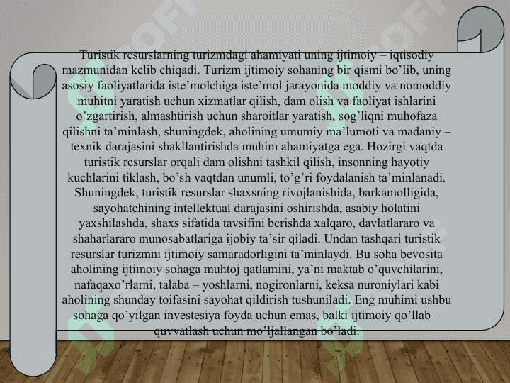 Turizm marshrutlarini targ’ib  qilish 7