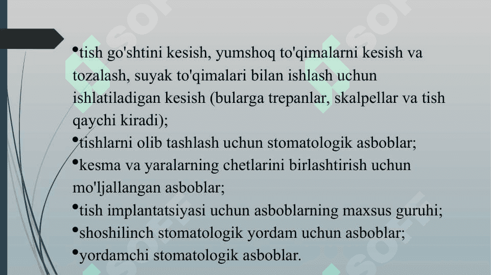 Zamonaviy stomatologik asbob va uskunalar 3