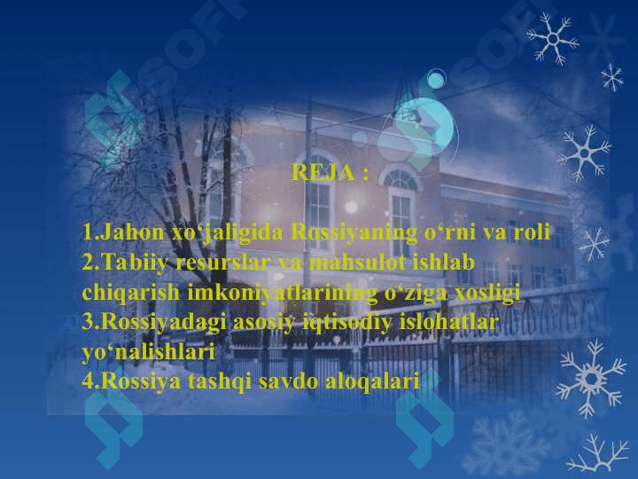 Global iqtisodiy rivojlanish. Rossiya iqtisodiyoti: ijobiy va salbiy tomonlari 2