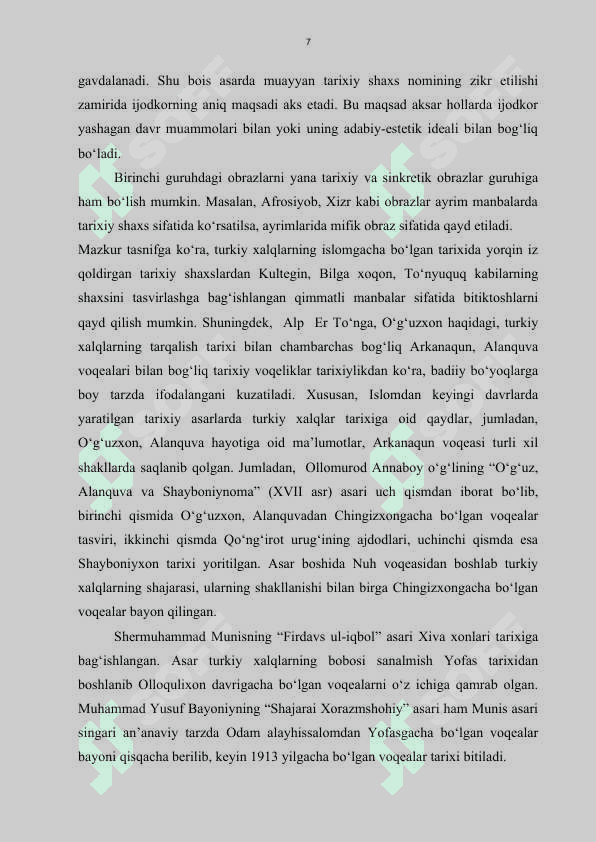 Nodira she`riyatida tarixiy obrazlar talqini 7