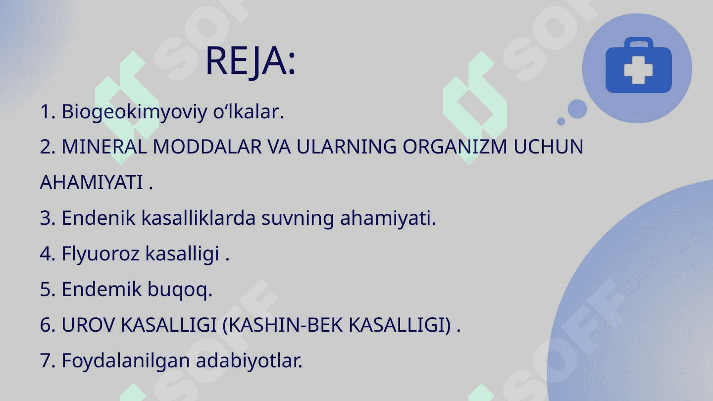 Endemik kasalliklarni oldini olishning gigiyenik asoslari. 2