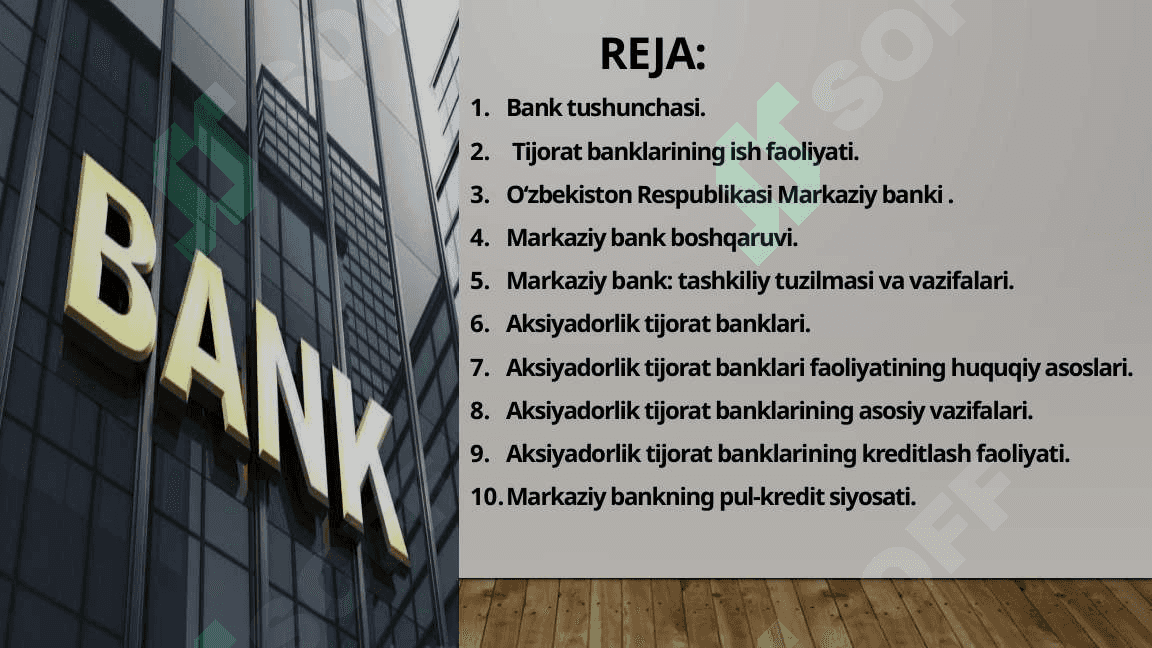 Aksiyadorlik tijorat banklari . 2