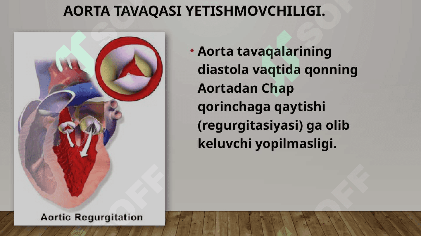 Aortal nuqsonlar. Sabablari, yurakdagi gemodinamik o’zgarishlari kompensatsiya mexanizmlari. 3