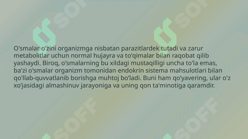 Neoplaziya. Kanserogenezni molekulyar asoslari. O'sma o'sish biologiyasi: yaxshi sifatli va yomon sifatli o'smalar. Kanserogen agentlar va ularning hujayralar bilan o'zaro ta'siri. O'smaning klinik xususiyatlari. O'smaning organizmga ta'siri. (Epitelial o'smalar) mezenximal va neyroektodermal o'smalar. 4