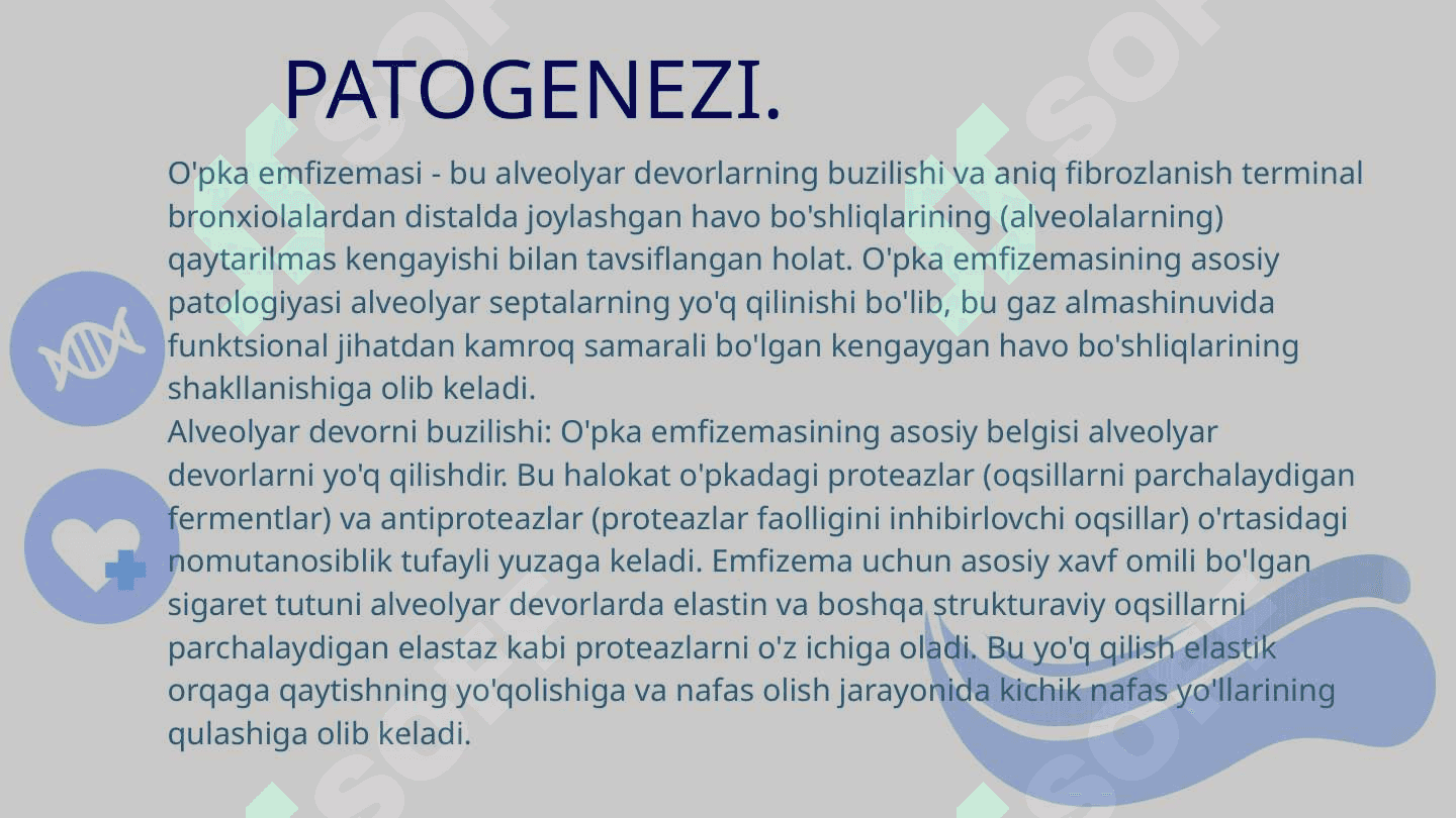 O’pka emfizemasi klinikasi. 5