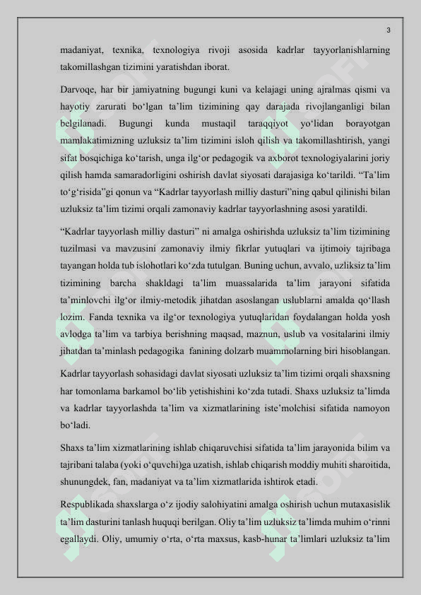 Multimediya texnologiyasi va undan o’quv jarayonida foydalanish. 3