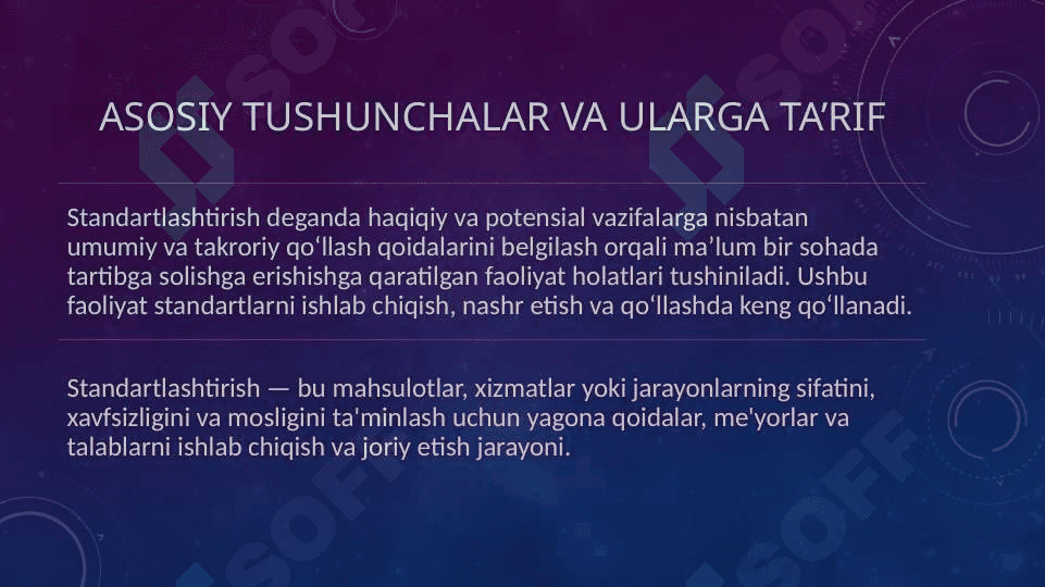 Standartlashtirish va sertifikatlashtirish tushunchasi 2