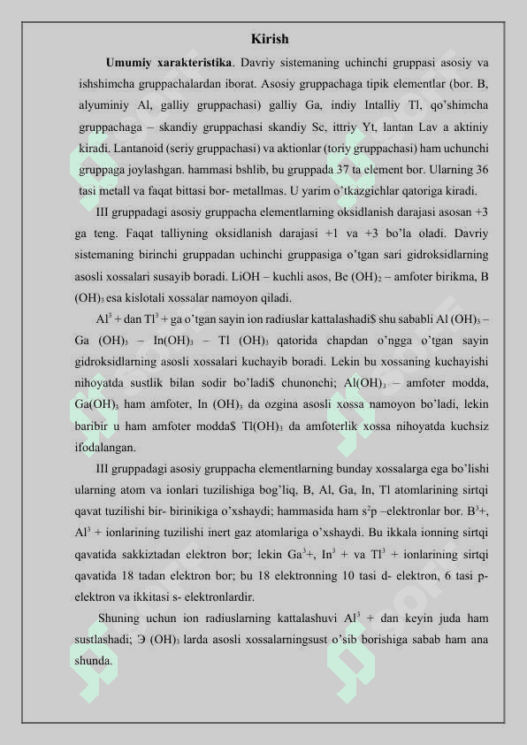 3-Gruppa elementlariga umumiy xarakteristikasi 2