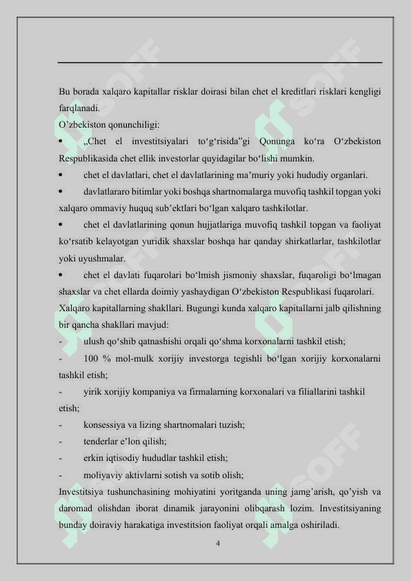 Xalqaro kapitalni jalb qilish yo’llari 4