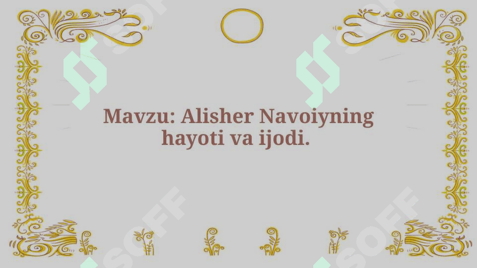Alisher Navoiy 2
