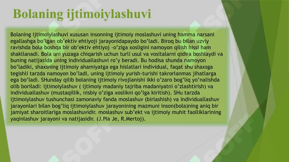 Ijtimoiylashuv omillari va vositalar 3