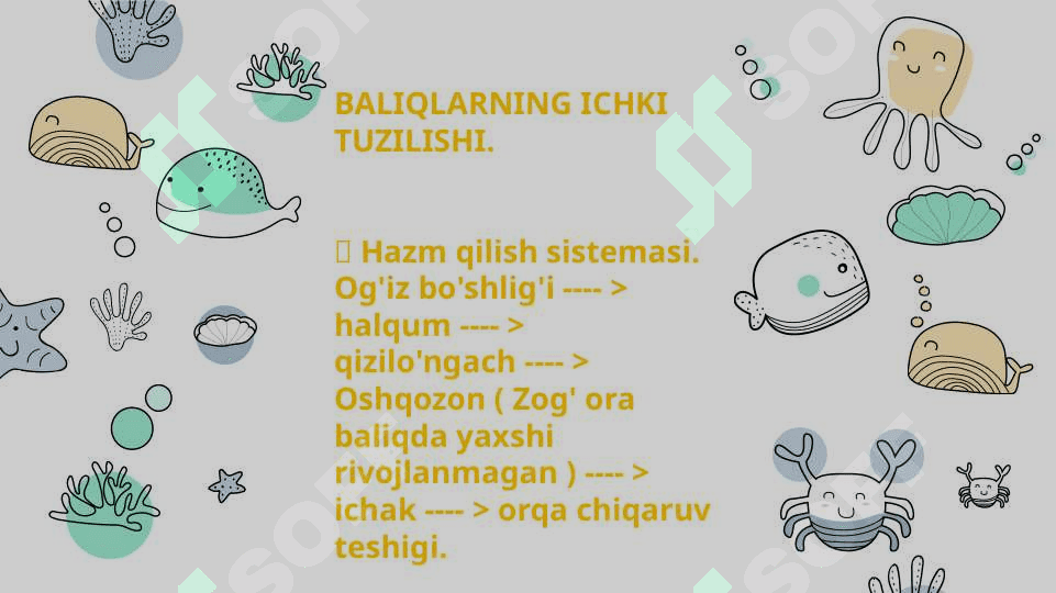 Baliqlarning ko'payishi va nasl to'g'risida g'amxo'rlik qilishi. 7