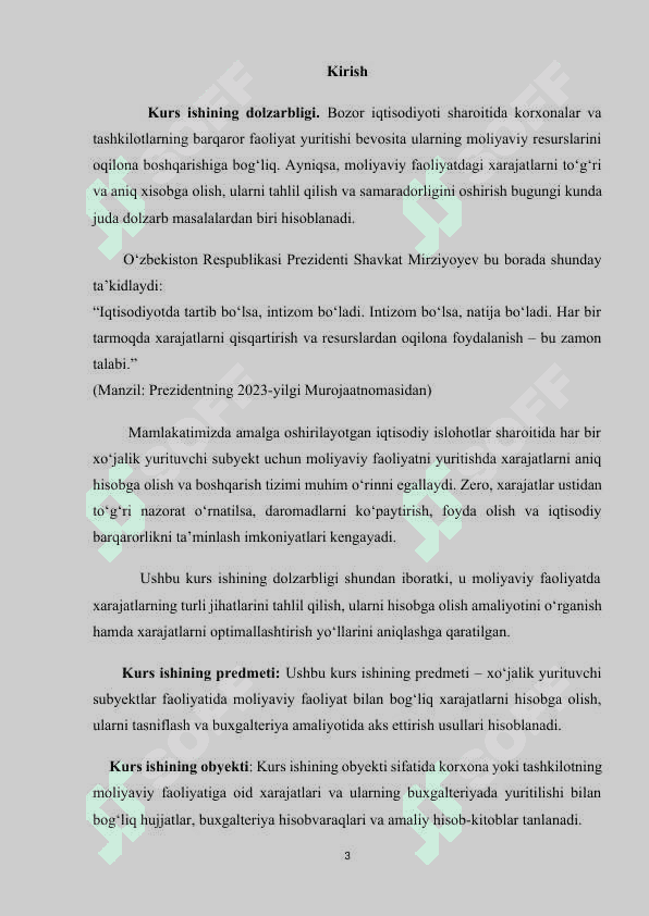 Moliyaviy faoliyat bòyicha xarajatlarni xisobga olish 3