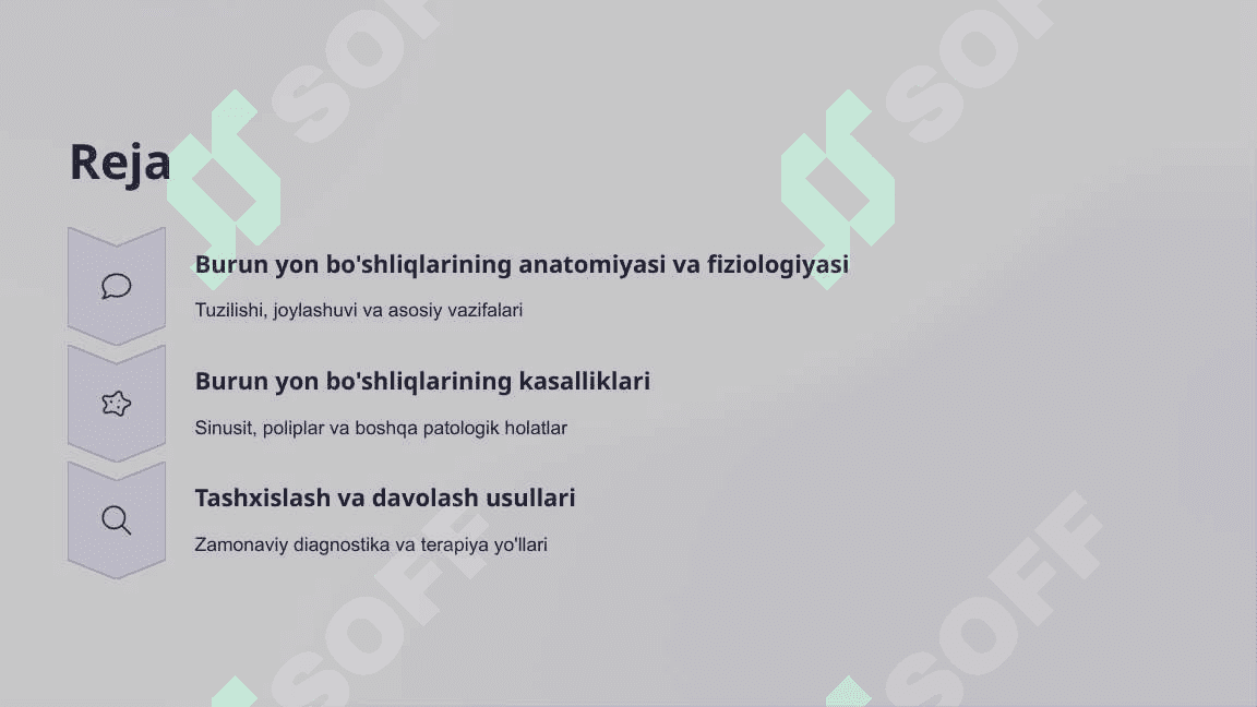 Burun yon bo'shliqlarining tuzilishi, funktsiyasi va kasalliklari 2