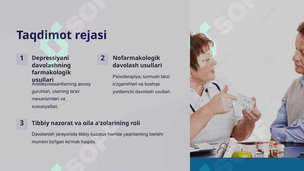 Depressiyani davolashda qo'llaniladigan dori vositalari 2