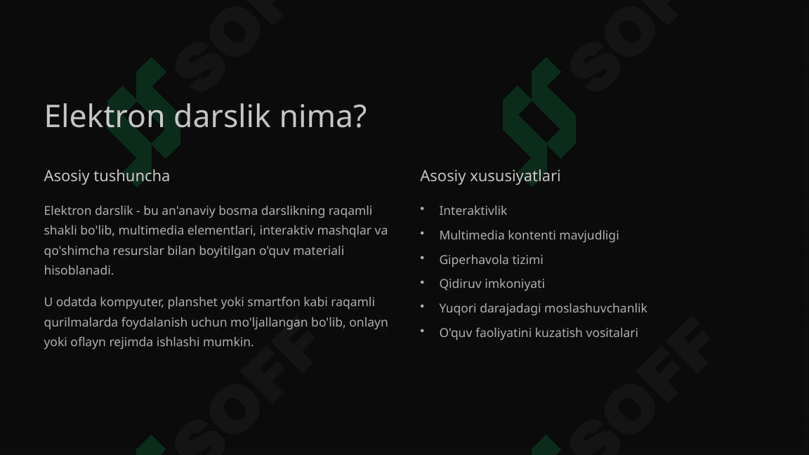Elektron darsliklar va ularning ta'limdagi ahamiyati 3