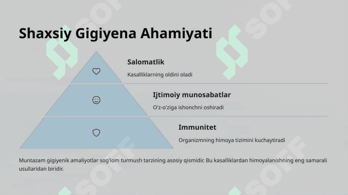 Gigiyena va Shaxsiy Parvarish Kundalik Hayotda Qo'llanilishi 3