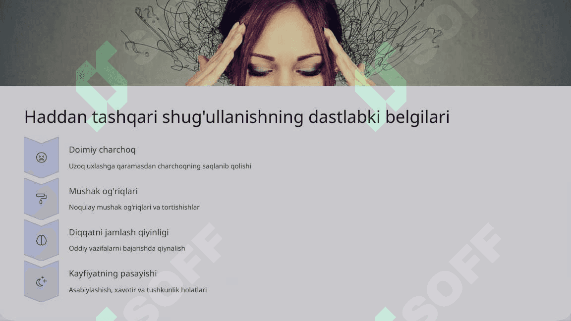 Haddan tashqari shug'ullanish va surunkali charchoq sindromi 4