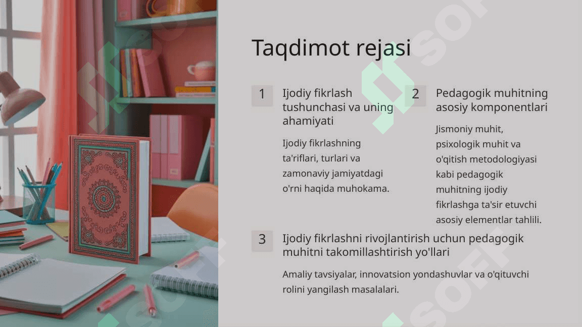 Ijodiy fikrlashni shakllantirishda pedagogik muhitning ta'siri 2