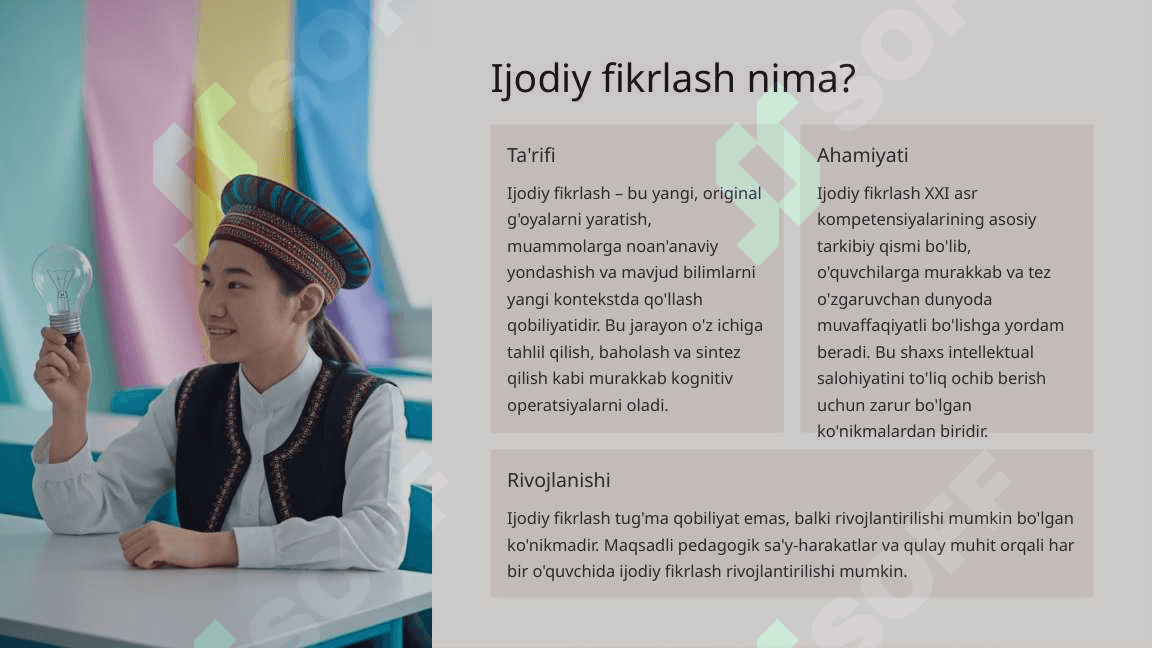 Ijodiy fikrlashni shakllantirishda pedagogik muhitning ta'siri 3