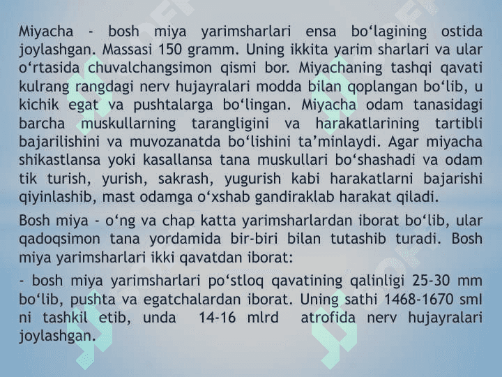 Nerv tizimi va oliy nerv faoliyati analizatorlar 8