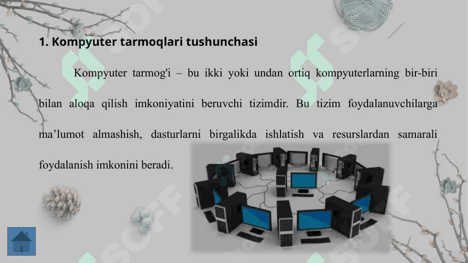Kompyuter tarmoqlari. Internet tarmog'i 2