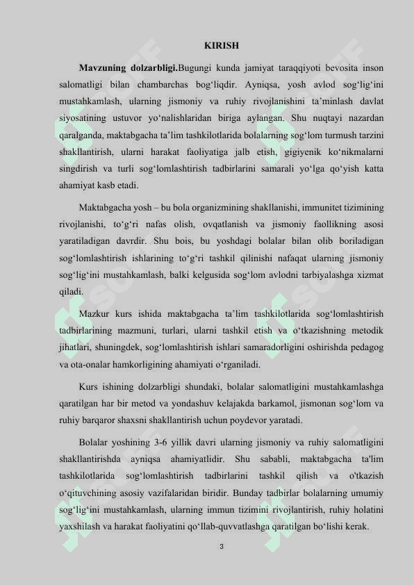 MAKTABGACHA TA'LIM TASHKILOTLARIDA SOG'LOMLASHTIRISH TADBIRLARINI TASHKIL QILISH VA O'TKAZISH METODLARI 3