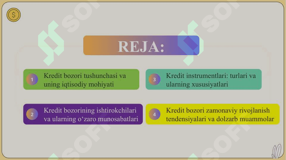 Kredit bozori va uning instrumentlari  slayd 2