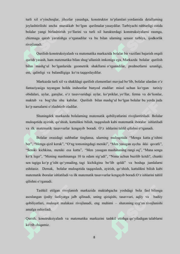 O’YIN BOLA TARBIYASINING MUHIM VOSITASI 8