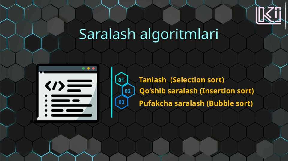 Saralash algoritmlari