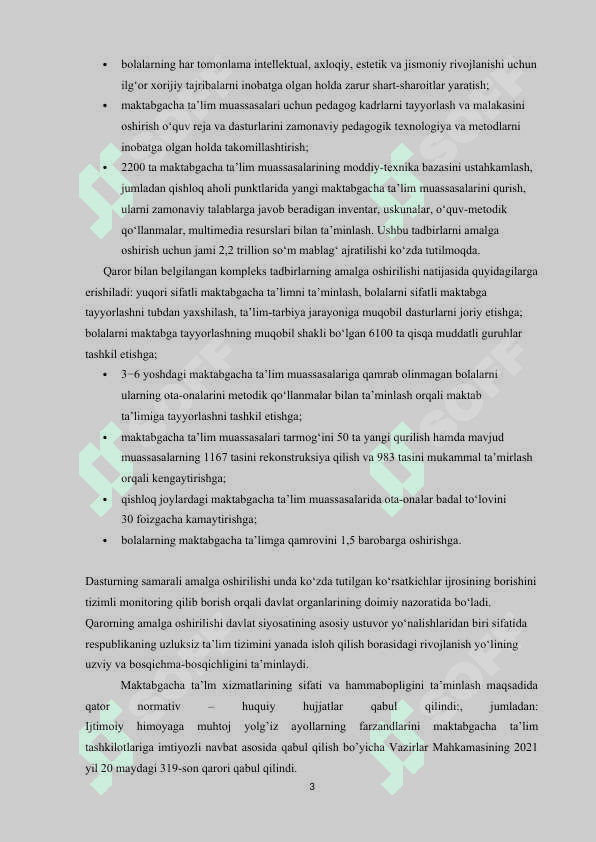 MAKTABGACHA TA’LIM TASHKILOTLARI TARBIYACHI PEDAGOGLARNING ISH HUJJATLARI 3