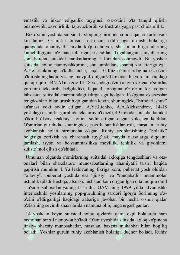 Xulqi og‘ishgan bolalar psixologiyasi 6