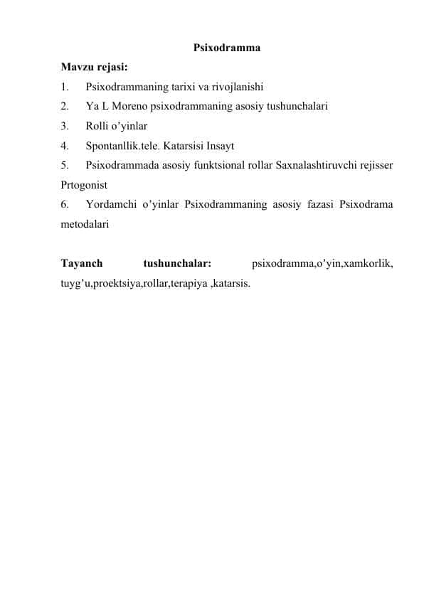 Psixodramma