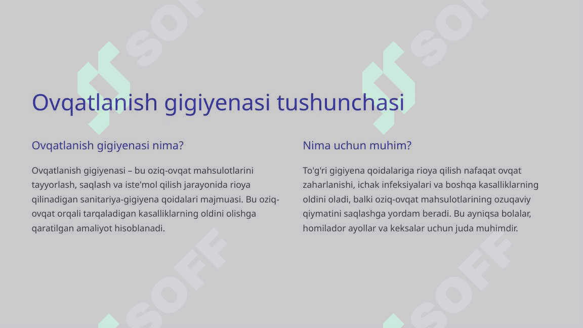 Ovqatlanish gigiyenasi va ratsional ovqatlanish asoslari 3