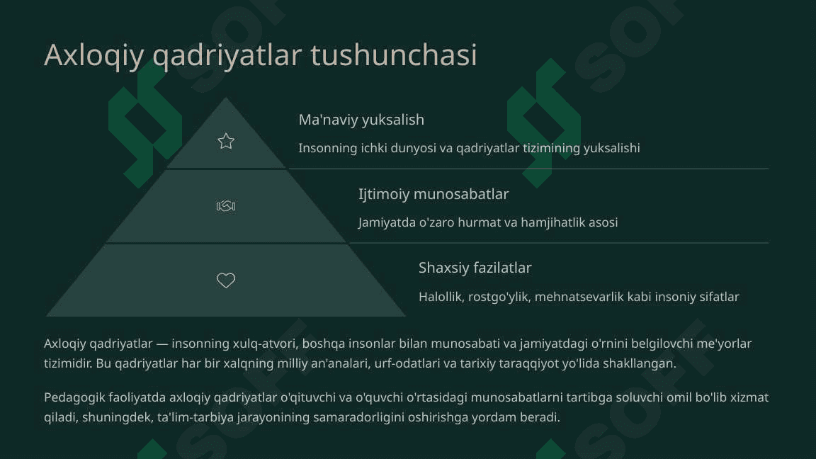 Pedagogik faoliyatda axloqiy qadriyatlarning tutgan o'rni 3