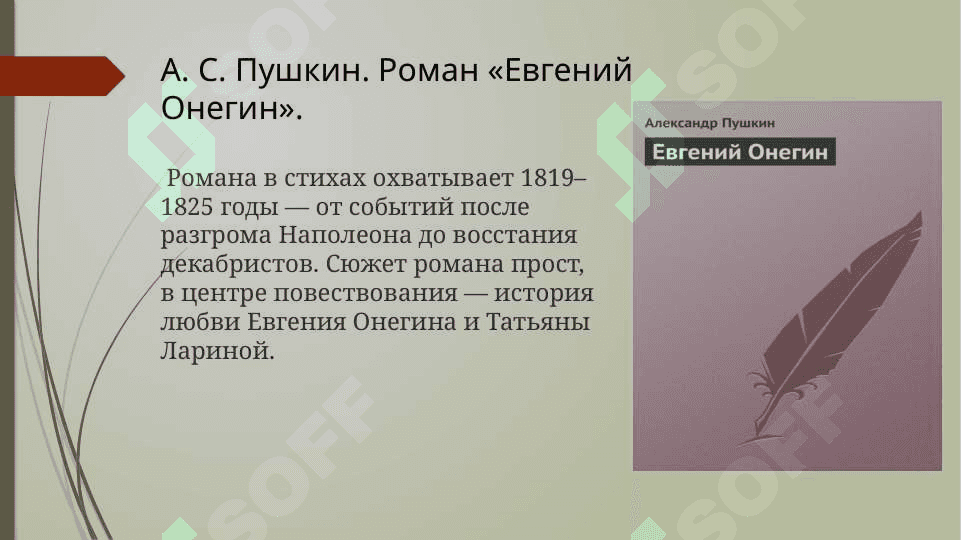 А. С. Пушкин. Роман Евгений Онегин. Реалистические  поэмы А. С. Пушкина 4